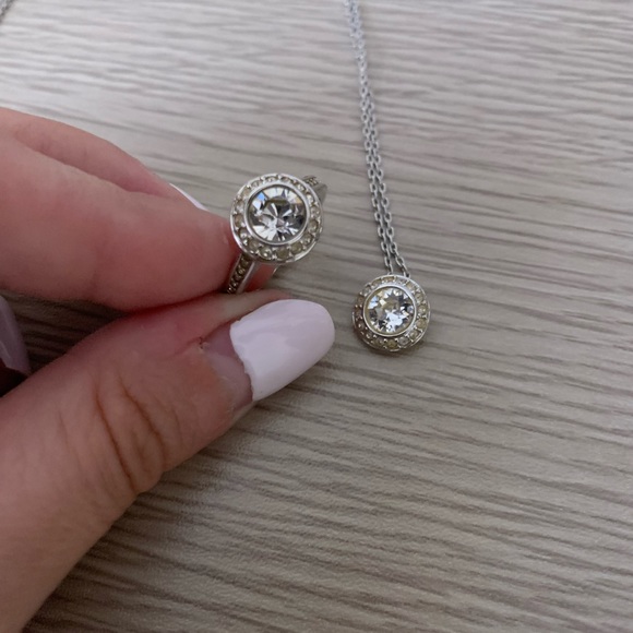 Swarovski crystal pendant necklace. Matching ring available for additional cost - Picture 4 of 4